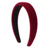 Accesorios de Año Nuevo Temperamento Retro Diadema de Terciopelo Estilo Hong Kong Diadema de Esponja Parte Superior Cranial Alta Presión Roja Cabello 2025 Nuevo