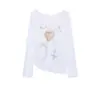 Camiseta Cover-Up Blanca Estampada Fina de Manga Larga Protectora del Sol para Mujer, Nuevo Estilo de Verano, Top Elegante y Holgado