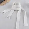 Não. 3 zíper de nylon fechado Branco tamanho acessórios calças zíper curto bolso de roupa zíper braguilha calças de terno masculinas