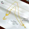 Nuevo Collar de Calabaza Hueca Dorado Brillante con Hielo Triturado y Borla Cadena Integrada Cadena de Clavícula Exquisita de Nicho Venta al por Mayor