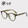 Nuevo armazón de gafas para miopía simple de virola TR90 para hombre 8621 gafas de luz azul para mujer armazón redondo retro espejo plano