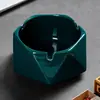 Cenicero de cerámica nórdico, uso creativo en el hogar, moderno y personalizado para sala de estar y oficina, con tapa, cenicero elegante