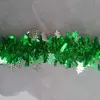 Decoraciones navideñas, adornos para árbol de Navidad, cintas de espumillón, guirnaldas, cintas de colores densas, suministros para decoración de fiestas navideñas, decoraciones colgantes