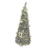Árbol de Navidad Plegable 2026 Modelo Nuevo Sin Instalación, Árbol Telescópico LED Luminoso Denso, Árbol de Navidad de PVC Denso