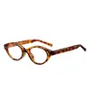Versão Coreana Óculos de Grau Gm Retro Olho de Gato Anti-Luz Azul para Homens e Mulheres 8665 Armação Pequena Oval Estilo Nerd Óculos Lisos