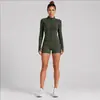 Conjunto de fitness transfronterizo para mujer, que absorbe la humedad, transpirable, de secado rápido, chaqueta de yoga, conjunto para deportes al aire libre, correr, Pilates, yoga