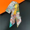Bufanda Nueva de Seda Sarga, Bufanda Diagonal Estilo Coreano, Cinta Decorativa para Bolsa, Diadema para Mujer, Souvenir Versátil