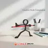 Porta Lápices Guerrero Stickman Impreso en 3D Soporte para Lápices Decoración Divertida Regalo Sorpresa Figura de Juguete de Moda Modelo