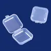 Caixa de Armazenamento Transparente para Joias Multifuncional Mini Armazenamento Caixa para Tampões de Ouvido Portátil Armazenamento de Anéis Brincos Colares Material