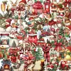 50 Novos Adesivos Criativos de Natal Retro para Pet com Grafite DIY Decorativos para Capa de Celular, Computador, Tablet, Adesivos de Feriado