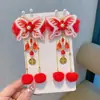2026 Ano Novo Estilo Chinês Fita para Cabeça Grampo de Cabelo Meninas Laço Dinastia Han Acessórios Estilo Antigo Franja Meninas Festivo