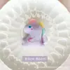 Lindo Colgante de Dinosaurio Pequeño Arcoíris Soleado Dibujo Animado Felpa Colgante para Bolso Joyería DIY Ropa Calcetines Bufanda Accesorios Broche