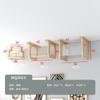 Árbol para Gatos de Pared DIY Marco de Escalada para Gatos Montado en Pared Rascador para Gatos Montado en Pared Plataforma de Salto para Gatos Estante para Gatos de Madera Maciza Cama para Gatos Integrada