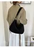 Elegante bolso cruzado retro de otoño e invierno, bolso tote de piel de ante para mujer con cremallera, bolso de hombro casual para mujer, bolso cruzado de otoño