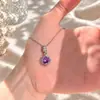 Promoção Quente Colar com Pingente de Diamante Azul Profundo de Alto Carbono Anel Octogonal Rosa do Milênio Citrino Azul Klein Brincos Fonte Atacadista