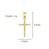 Colgante Estrella Cruz Aurora, una pieza versátil y moderna para manualidades DIY, adecuado tanto para mercados nacionales como internacionales, con piedras de cobre y circonita