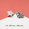Prata Pura 999 Prata Dura 3D Coleção Zodíaco Cavalo Contas Espaçadoras Pulseira DIY Pingente Materiais para Tecelagem de Corda Artesanal Acessórios S1256