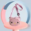2023 Nueva Bolsa de Silicona Gatito Cat Bolsa Cruzada para Hombro Padre-Hijo Bolsa Pequeña para Niña Caricatura Linda Billetera para Monedas Venta al por Mayor