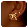 Pendientes Nuevos con Lazo Transfronterizos de Amazon, Pendientes Retro de Vacaciones Francesas, Modernos, Elegantes y Elegantes para Damas