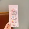 Nuevos pasadores de pelo de flores de dibujos animados para niñas, accesorios para el cabello completamente cubiertos de tela, pinzas laterales para flequillo que no dañan el cabello