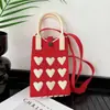 Nueva Bolsa de Teléfono Móvil de Dibujos Animados, Conveniente para Salir, Bolso de Punto Portátil, Mini Bolso Cruzado de Muñeca, Bolso de Hombro Único