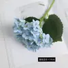 Flor de Hortensia Artificial de Película Transfronteriza de Rama Única, Tacto de Mano, Accesorios para Fotografía de Bodas, Adornos para el Hogar y Restaurante, Flor Falsa de Hortensia