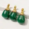 Ágata Verde Liso Dividido Estrella de Tres Puntas Luna Bodhi Vajra Coco Pulsera Cadena Larga de Cuentas Budistas 108 Accesorios para Juego Cultural