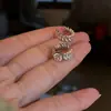 Presilha de Orelha ~ Zircônia Pérola Quadrado Multicamada Sem Piercing Clipe de Osso da Orelha Brincos da Moda Versátil Temperamento Luxo Leve Sensação de Alta Qualidade