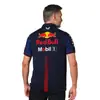Camiseta de Corrida para Equipe de Fórmula 1 de Comércio Exterior Camisa de Ciclismo de Secagem Rápida Camisa Polo de Manga Curta Uniforme de Trabalho de Kart