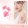 Pegatinas de Tatuaje de Flor de Cerezo Rosa para Mujeres, Impermeables y de Larga Duración, Clavícula, Muñeca y Tobillo, Pequeñas Imágenes Frescas Coloridas Románticas, Gama Alta