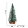 Mini árvore de Natal enfeites de mesa DIY Pine Needle Tree Decoração de Natal Natal Cedro Branco Pequena árvore de Natal