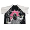 2025 Novo Estilo de Verão Personalizado Street Y2K Tendência Dark Retro Ins Camiseta Estampada de Manga Curta Top Solto