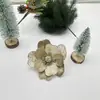 Flores de Natal Personalizadas pelo Fabricante, Acessórios para Árvore de Natal, Exibição de Presentes, Arranjos de Flores Artificiais, Decorações com Lantejoulas, Flores de Natal