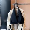 Bolsa de viagem de grande capacidade feminina 2025 nova cor sólida retrô moda bolsa de ombro estilo coreano nicho bolsa tote all-match
