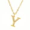 Verão moda titânio aço diamante carta colar feminino all-match cross-border 26 Inglês carta pingente clavícula cadeia atacado
