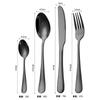 Amazon Transfronterizo 1010 Cuchillo de Acero Inoxidable Cuchara Tenedor Vajilla de Hotel Cuchillo Principal Engrosado Cuchillo para Filete Té