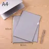 Pasta de arquivo transparente espessa em forma de L para publicidade, pasta de documentos A4 personalizada, armazenamento de papel de teste de desenho animado em PP, apenas para uso em escritório e estudante