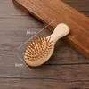 Pente de Almofada de Ar de Bambu, Pente Massageador de Air Bag, Pente Infantil, Pente para Meridianos da Cabeça, Pente de Sândalo para Alisar Cabelo, Pente Portátil de Almofada de Ar