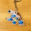Llavero de Acrílico Dibujos Animados Anime Periférico Pokemon Colgante de Doble Cara Accesorios DIY Colgante para Bolso