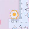 Pegamento crema funda para teléfono móvil paquete de material DIY comida de simulación y juego accesorios de resina huevo frito huevo decoración personalizada