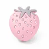 Cuentas de Fresa de Silicona Grado Alimenticio Cuentas para la Dentición de Bebés Accesorios para Cadena de Chupete Pulsera para Manualidades Hechas a Mano