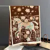Gorro de cuello doble para mujer de otoño e invierno, temperamento retro, cachemir sintético cálido, bufanda de caballo, chal largo engrosado para habitación con aire acondicionado