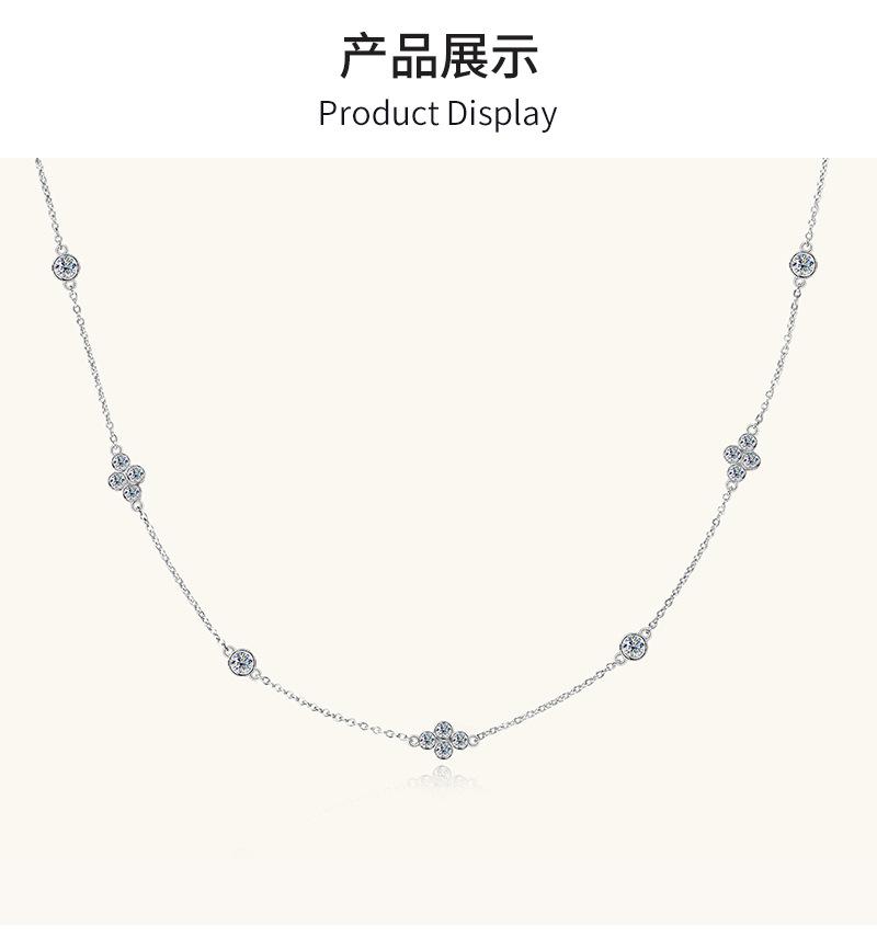 七星莫桑钻石项链吊坠女批发