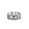 Joyería de Plata de Calidad y Personalidad: Anillo Atrae-Dinero Estilo Vintage de Plata Pura 990, Diseño Abierto Simple, Moderno, Lujo Ligero, Anillo Versátil