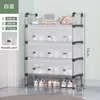 Zapatero Sencillo de Múltiples Niveles para Uso Doméstico, Zapatero Plegable para Dormitorio, Zapatero a Prueba de Polvo, Ensamblaje para Viviendas de Alquiler