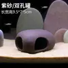 Cueva Escondite Terrario Refugio Casa para Peces y Camarones Mini Cueva de Puesta para Loros Acuario de Tang Nido Tanque de Cría de Peces Exóticos Acuario