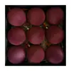 Decorações de Árvore de Natal 6/8cm Vintage Cimento Fosco Veludo Flocado Bolas de Natal Display de Janela Enfeites Pendurados