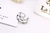 Anillo Abierto de Plata de Ley s925 Anillo Hueco Retro de Personalidad Joyería de Plata de Ley Venta al por Mayor