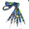 Cordão Personalizado para Crachá com Transferência de Calor Colorido Cordão para Crachá de Trabalho Sling para Crachá Impresso com Logo