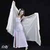 250x 120cm gasa de chifón, gasa para danza del vientre, hilo para lanzar danza del vientre, suministros para escenario de danza del vientre
